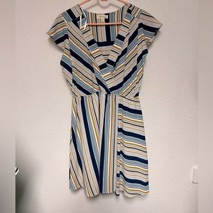 Striped Monteau dress